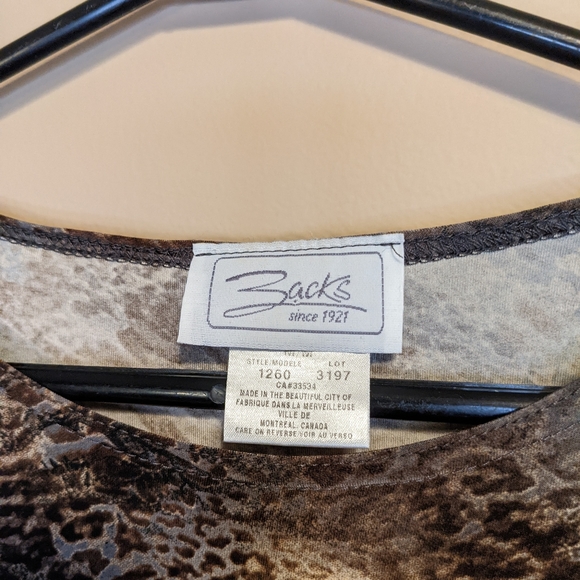 Vintage Animal Print Top - Picture 6 of 9